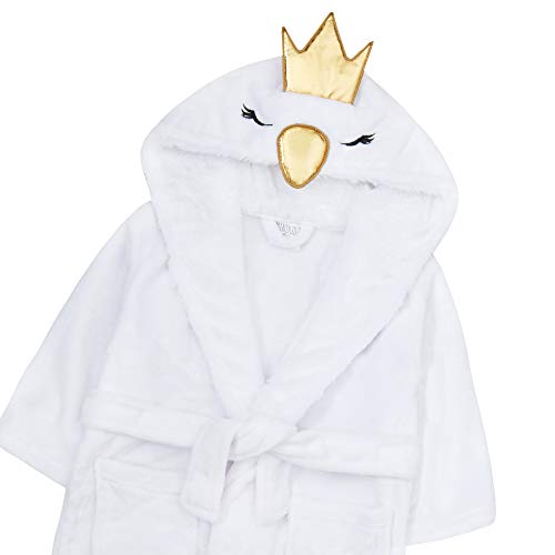 Childrens/Girls Novelty Swan Dressing Gown with Tail and Crown4
