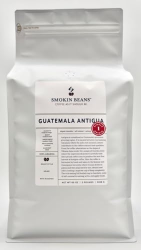 Smokin Beans Café En Grano 5 lbs Guatemala Antigua Tostado Medio