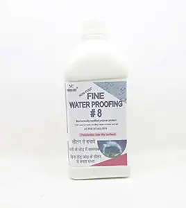 Finessee Water Proofing Formula # 8 for Roof Repair 1Litre Waterproofing Solution for Homes Terraces Roofs Water Leakage Solution Leakage Repair Terrace Waterproofing Product -1 Litre