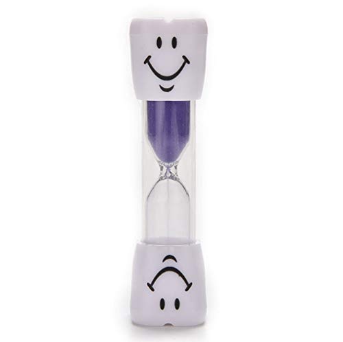 Dental Aesthetics UK 1 PCS Niños Temporizador de Cepillo de Dientes 3 Minutos Temporizador de Arena Mini Smiley Reloj de Arena Temporizador de Cocina por SamGreatWorld, Púrpura