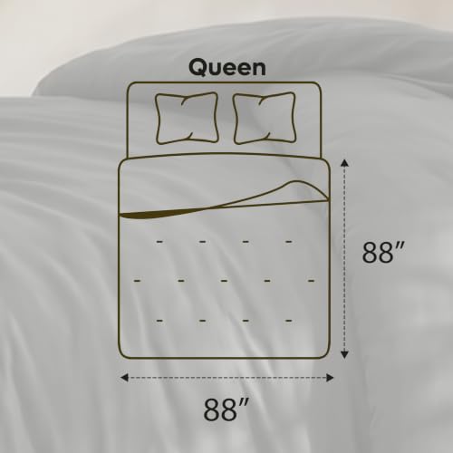 Image of Utopia Bedding 3 Pc Queen Comforter Set, All Season Bedding, Black