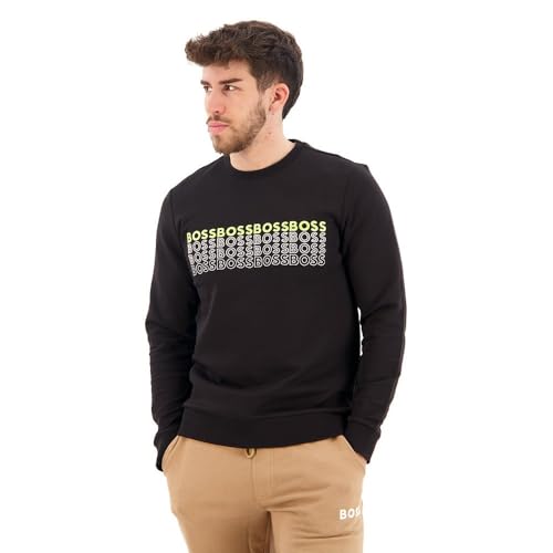 BOSS Herren Salbo 1 10236288 01 Sweatshirt, Black1, M