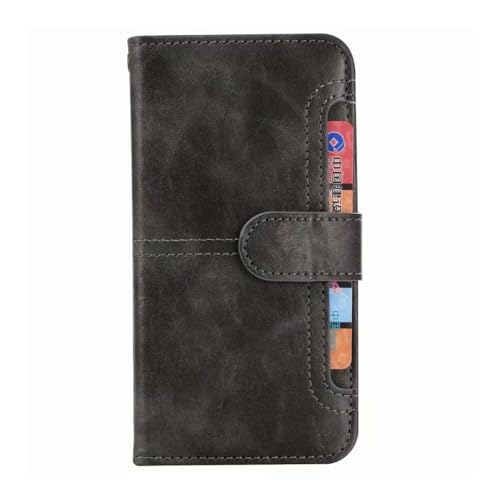 Étui cuir iPhone 16 Pro Max 6,9" JiuRui étui portefeuille marron