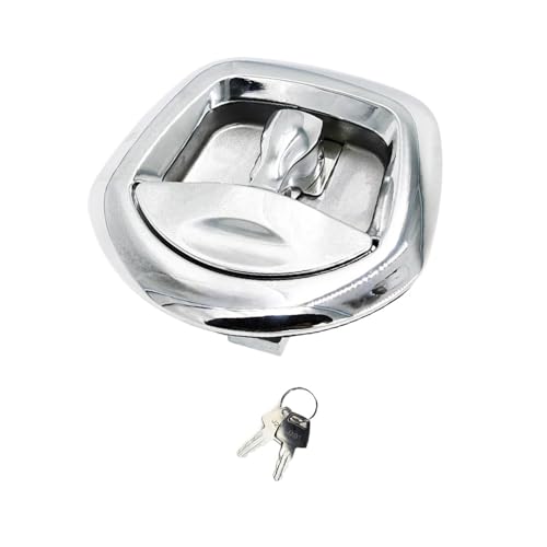 Metal Replace Old Or Damaged Ones With Whale Tail Lock T-style Lock Chrome Handle Trucks And More For Trailers(Black)