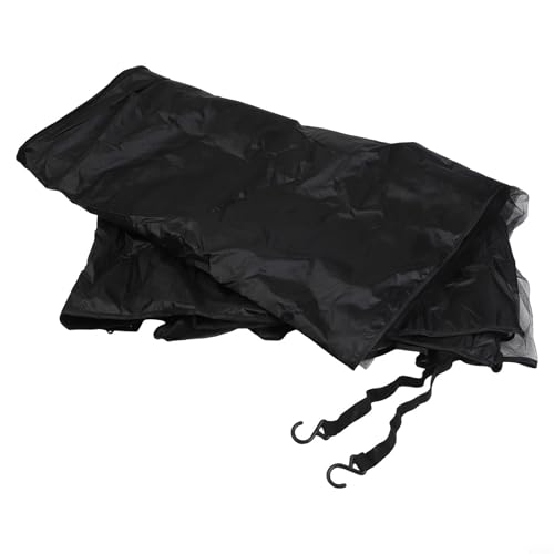 Moustiquaire en maille pour porte de camping-car, protection de porte ventilée, protection contre les regards indiscrets, protection contre les regards indiscrets, porte coulissante en nylon noir – vue 2