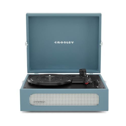 Crosley Voyager   Tocadiscos en Color Azul Lavado