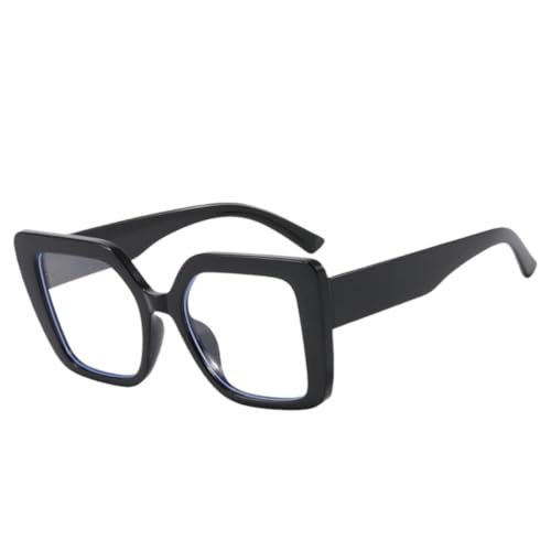 Image of Shiratori Blue Light Blocking Glasses with Rectangle Frame and Chic Preppy Look for Women , Computer Glasses