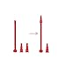 15pcs Butane Bottle Adapter - 5 Set Butane Lighter and Torch Refill Adapter, Butane Nozzle Gas Refill or Release Adapter for Short Nozzle's Butane Bottle, Butane Torch, Butane Lighter Red