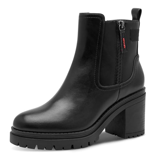 s.Oliver Damen Stiefeletten mit Absatz mit Reißverschluss Vegan,...