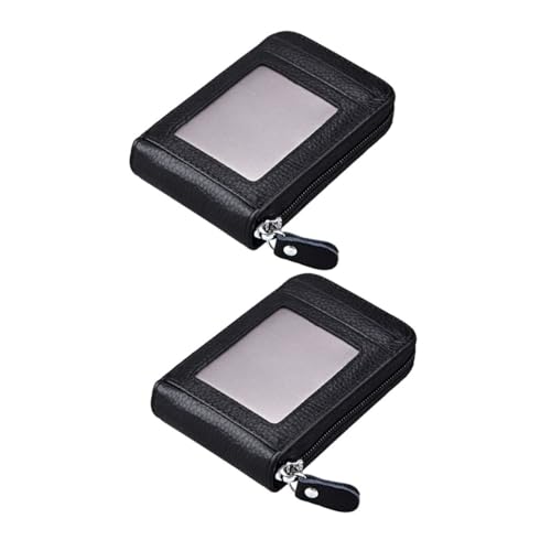 ifundom Men's Blocking Wallet Women's Credit Card Holder Small Card Organizer Zipper