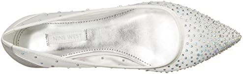 Nine West Women's BOOST2 Ballet Flat, White, 7.5 | Image 4