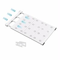 Accmuzzy Verstellbar Einlegeboden für Schrank,Einlegeböden für Kleiderschrank,Regalboden Ohne Bohren,Schrankregal Ordnungssystem,Teleskopregal für Kleiderschrank,Schrank,Küche,Badezimmer (38-60cm)