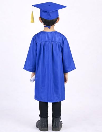 Image of BookMyCostume Blue Graduate Convocation Graduation Day Gown Kids & Adults Fancy Dress Costume 4-5 years