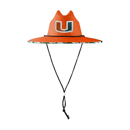 Image of Miami Hurricanes NCAA Team Color Straw Hat