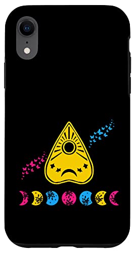 Installazione facile Custodia per iPhone XR Panchette pansessuale Pride Pan LGBTQ Gay Pride con fasi lunari