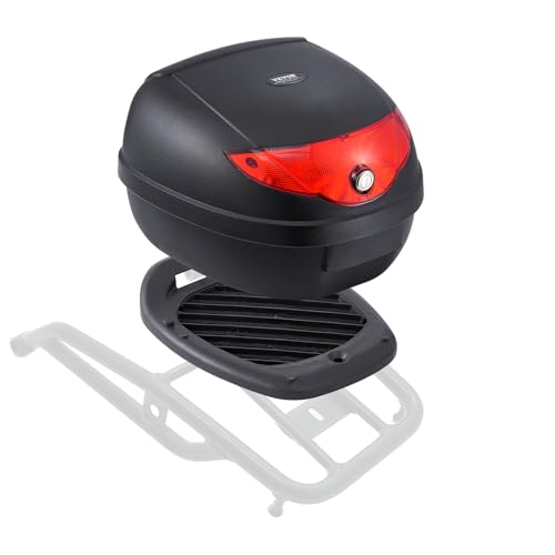 VEVOR Baúl Portacascos Universal para Motos 24 L Baúl...