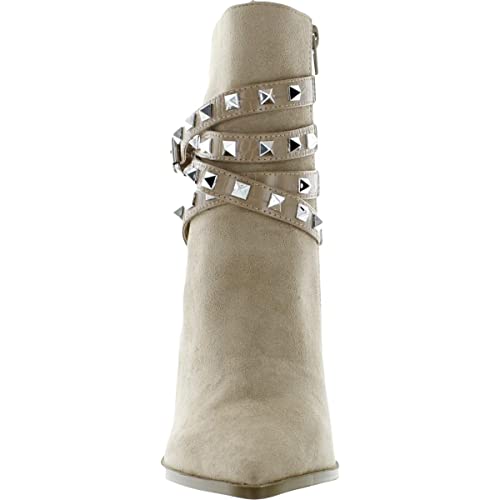 Steve Madden Womens Scandal Studded Zip Up Ankle Boots3