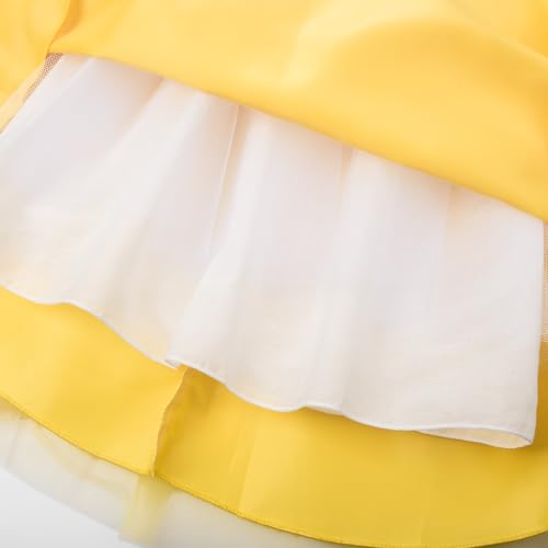 Image of JerrisApparel Flower Girls Dress Wedding Satin Dresses Princess Birthday Party Prom Ball Gown