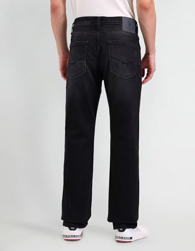 Image of U.S. Polo Assn. Harold Slim Straight fit Black Jeans UDJEN1416