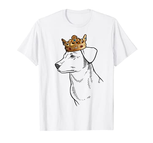Corgidor Dog Wearing Crown T-Shirt, Black