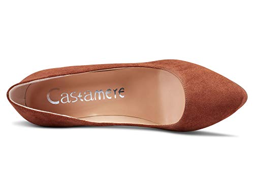 Image of Castamere Womens High Heels Platform Pumps Slip-on Stilettos 12CM Heel Office Dress Shoes