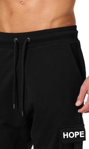 Image of JUGULAR Men's Regular Fit low Rise Cotton Solid Stylish Cargo Track Pants