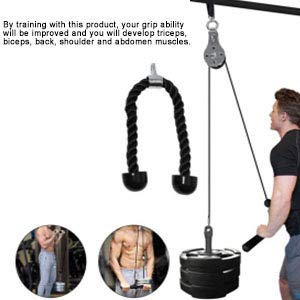 Cuerda Tríceps Bíceps, Cuerda de Entrenamiento para Tríceps fijación,Tensión de la Cuerda hacia Abajo para Culturismo Fitness para Usar en Casa o Gimnasio Vgbey Cuerda - Imagen 4
