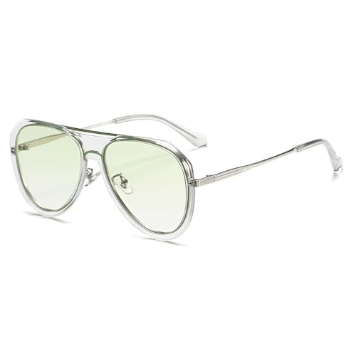 Oversized Pilot Oval Sunglasses Women Big Frame 2025 Luxury Vintage Double Beam Sun Glasses For Lady Outdoor Eyewear UV400