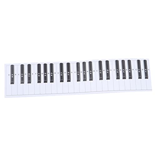 BESTonZON Piano Keyboard Note Chart 88 Keys Aid Chart Portable Practice Sheet for Beginners Student's Music Reference