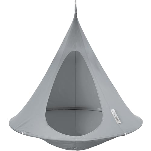 Single Cacoon Hanging Chair – Cozy Indoor/Outdoor Hammock with Polyester Canvas, 440 lb Capacity,...