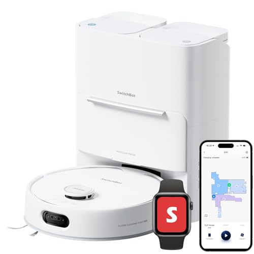 15 Best Robot Vacuums With Self-Empty Bases for Effortless Cleaning 4 SwitchBot S20 Robot Vacuum and Mop with Matter, 10000Pa Suction,
