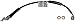 Dorman H622065 Front Passenger Side Brake Hydraulic Hose Compatible with Select Jeep Models