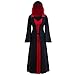 Produktbild SHIZUANYUE Maxi Kleider Damen Gothic Steampunk Langarm Mittelalter Kleid Mit Kapuze Kleid Elegant Retro Abendkleider Cosplay Kostüm Halloween Costume Karneval Kostüm Party Fasching Fasnacht Coat