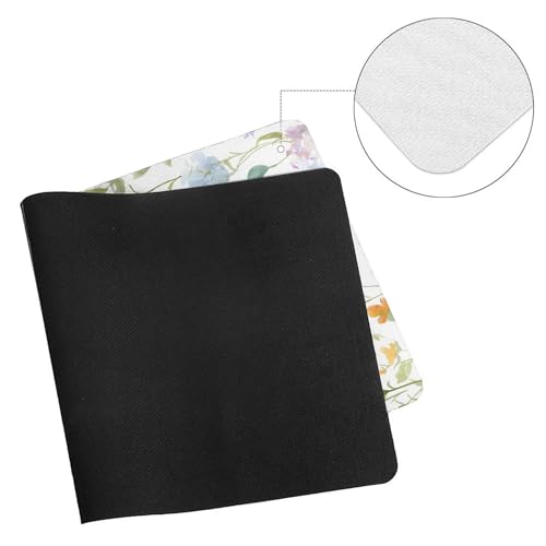 Image of Wildflowers Spring Summer Extended Gaming Mouse Pad, with Stitched Edges Large Mouse Pad Desk Protector, Rubber Base Mousepad Keyboard Mouses Mat for Work Game Office Home- 32 inch X 16 inch Inch
