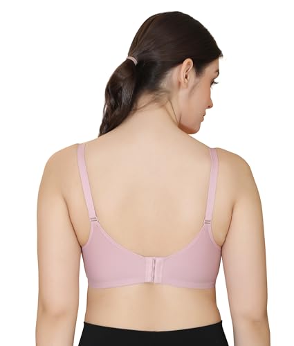 Image of GLAMORAS Nylon Blend Full Coverage Minimizer Everyday Bra for Women | Seamless, Wirefree, Padded Everyday Bra with Soft Cups | Size: 34-42, B Cup