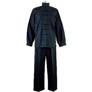 Martial Arts Kung Fu All Black Uniforme – 3/160 cm