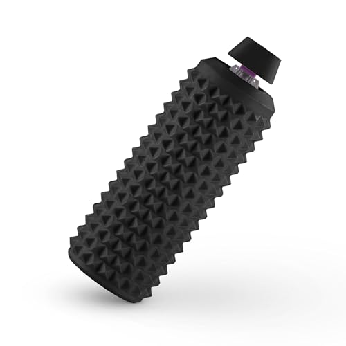 Distractibles Sensory Roller Fidget Toy with Clicker, Tactile Spikes for Anxiety, Stress Relief, Pain Stimming, Autism & Over Stimulation with Lanyard (Black)