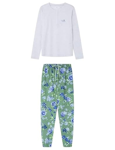 Women´secret Pijama Largo 1% algodón Estampado Flores | Ya disponible en tu tienda friki favorita! En mundofriki.es!
