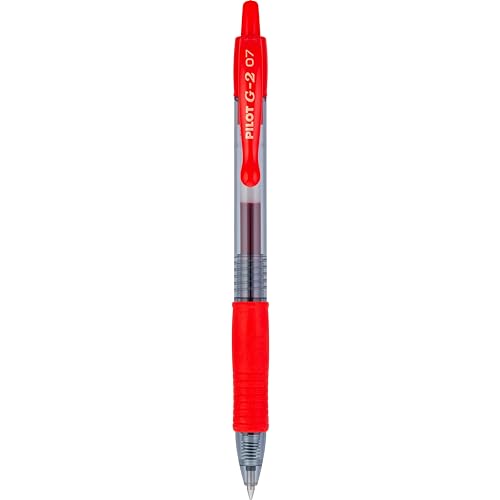 Pilot G2 Set de 24 bolígrafos de gel retráctiles con tinta roja miniatura 4