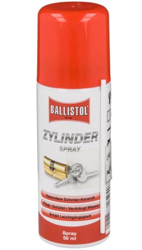 BALLISTOL Zylinder-Spray 50 ml Pflege-Spray zur Reinigung Zylindern und Schlössern