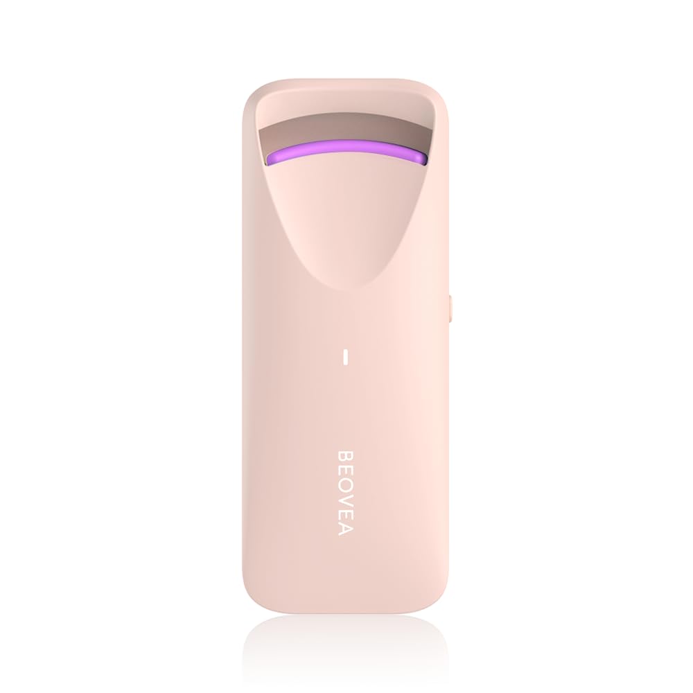Heated Eyelash Curler - Electric Eyelash Curler with Heat Sensitive Silicone Pad, Type-C Rechargeable Mini Lash Curler, 8s Fast Heating 24hrs Long