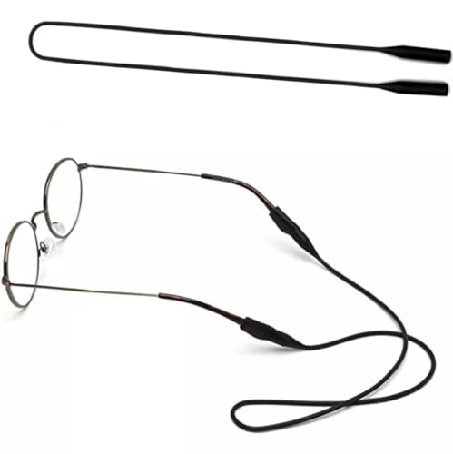 01 Cordinha Óculos Cordão Moda Corrente Silicone - preto