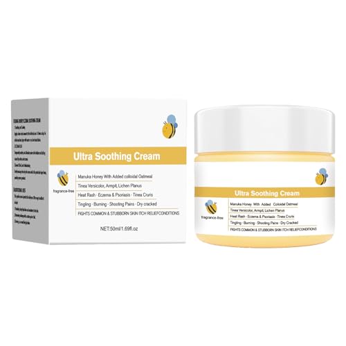 Crema Antipicazón – 50ml Bálsamo Hidratante Natural Calmante | Crema Corporal Anti-Picor para Piel Seca Irritada | Loción para Adultos Niños, Rojez, Piel Nutritiva
