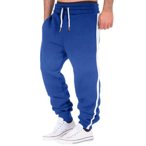 Mens Baggy Sweatpants Striped Y2K Lightweight Athletic Casual Jogger Pants Big and Tall Sweatpant with Pockets