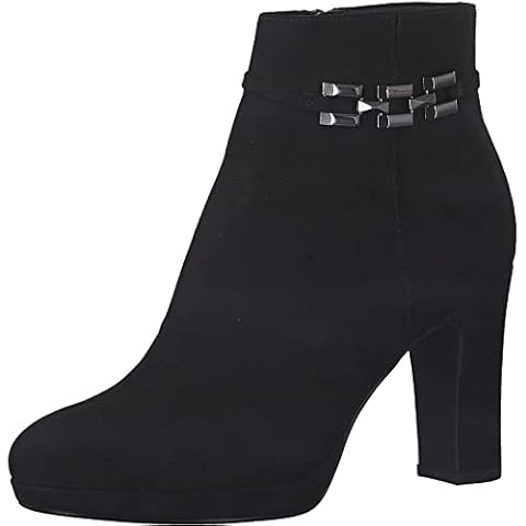 Tamaris Damen Klassische Stiefeletten, Frauen Stiefeletten,Comfort Lining,TOUCHit-Fußbett,hoher Absatz,Stiletto,Boots,Stiefel,Black,39 EU Cover