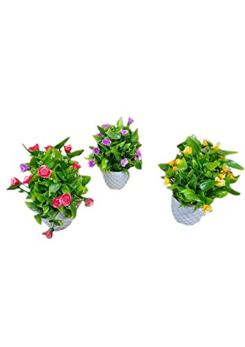 Monika Traders Real Looking Beautiful Rich Orchid Artificial Flowers for Home Office Restaurant Decoration (Pack of 1)