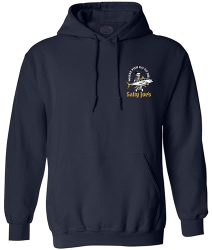 SALTY JOES Men's Ol' Angler Logo Pullover Hoodie2