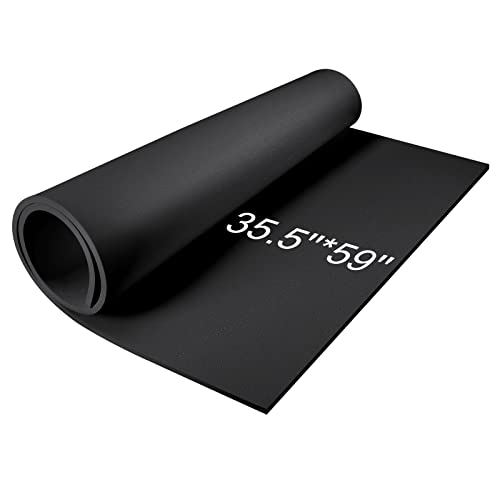 Image of MEARCOOH 2-Pack Large EVA Foam Sheets, Black 6mm EVA Foam Cosplay (1mm to 6mm), 35.5 inch x 59 inch Sheet Premium High Density 86 kg /m3 for Craft, DIY Projects (2PCS Black 6mm)