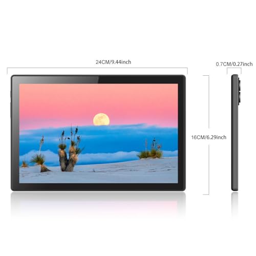 Image of Crelander 10.1 Inch Android 13 Tablet with SIM Card Slot 4G LTE Calling,12GB+128GB, 8000mAh Battery, Dual Camera, Bluetooth /WiFi, Bundle with Case, Keyboard, Mouse & Stylus (Gray)