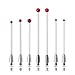 for CMM Probe with Threaded Handle, Red Ball Head Porcelain Rod for Thread Shank, Non-Conductive Wear Resistant Extension Rod, Lightweight(A-5004-3646)
